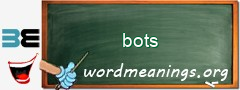 WordMeaning blackboard for bots